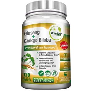 GreeNatr Panax Ginseng + Ginkgo Biloba Tablets