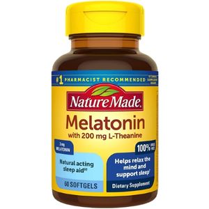 Nurish by Nature Made Melatonin 3 mg + L-theanine
